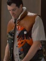 Nobody Wants This Timothy Simons Printed Puffer Vest