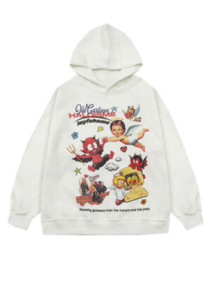 Nostalgic Haloisme Animation Pullover Hoodie