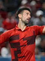 Novak Djokovic Shanghai Masters Final Red T-Shirt