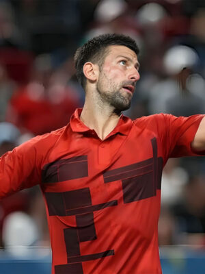 Novak Djokovic Shanghai Masters Final Red T-Shirt