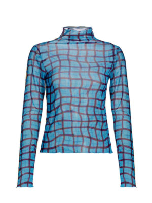 Only Murders in the Building S04 Selena Gomez Plaid Combo Top