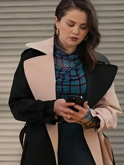 Only Murders In The Building S04 Selena Gomez Two Tone Coat
