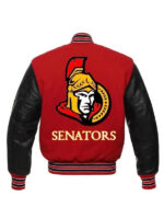 Ottawa Senators Two Tone Letterman Varsity Jacket