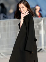 Paris Fashion Week Ana de Armas Black Trench Coat