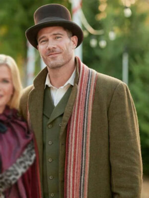 Peter Billingsley A Christmas Story Christmas Brown Wool CoatLuke Macfarlane A Magical Christmas Village Brown Wool Long Coat