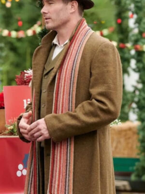 Peter Billingsley A Christmas Story Christmas Brown Wool CoatLuke Macfarlane A Magical Christmas Village Brown Wool Long Coat