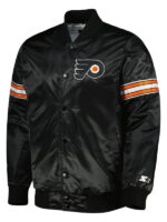 Philadelphia Flyers Pick & Roll Black Varsity Jacket