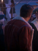 Ryan Reynolds Spirited Shearling Red Leather Jacket