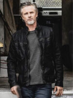 Sam Trammell 72 Hours 2024 Black Leather Jacket