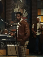 Saturday Night Garrett Morris Brown Leather Jacket