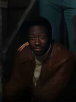 Saturday Night Garrett Morris Brown Leather Jacket