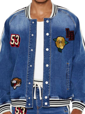 Sherri 2024 Jawn Murray Denim Varsity Jacket