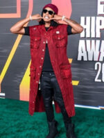 Skilla Baby BET Hip Hop Awards Red Long Coat