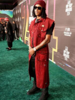 Skilla Baby BET Hip Hop Awards Red Long Coat