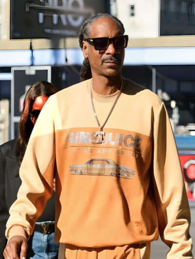 Snoop Dogg First Take Pier 17 Orange Sweatshirt