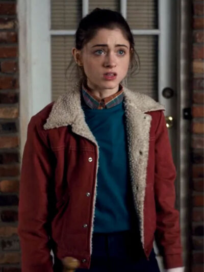 Stranger Things Nancy Wheeler Red Denim Jacket