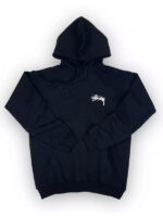 Stussy Dice Oversized Black Pullover Hoodie