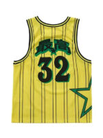 Supreme Star Basketball Sleeveless Yellow And Black Jersey