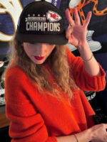 Taylor Swift NFL Red Knitted Sweater