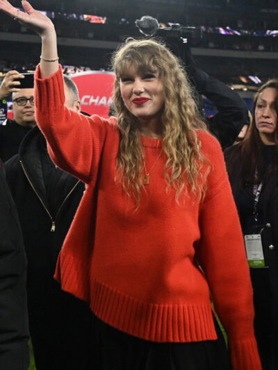 Taylor Swift NFL Red Knitted Sweater