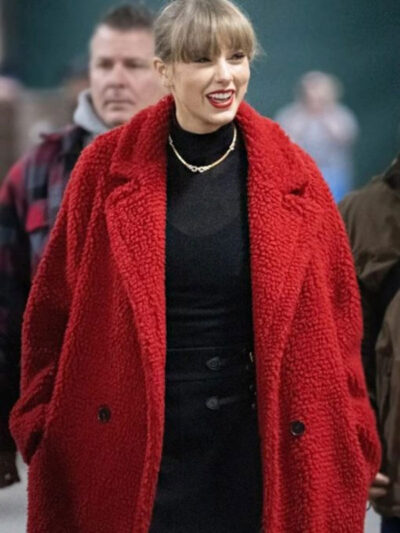 Taylor Swift Red Teddy Faux Fur Coat