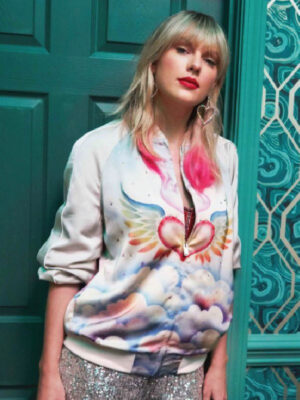 Taylor Swift X Stella White Bomber Jacket