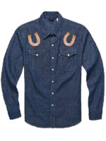 The Equalizer S05 Adam Goldberg Horse Shoe Denim Shirt