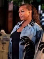 The Equalizer S05 Queen Latifah Palm Leaf Print Coat