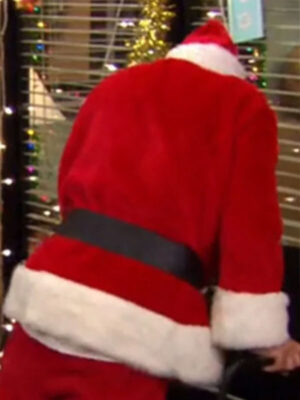 The Office Santa Claus Steve Carell Red Costume Jacket