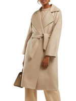 The Undoing Lily Rabe Beige Wool Coat