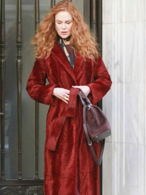 The Undoing Nicole Kidman Maroon Velvet Coat