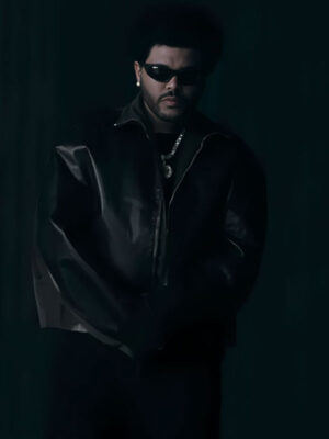 The Weeknd Timeless Black Leather Jacket