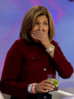 Today Show Hoda Kotb Cropped Burgundy Jacket