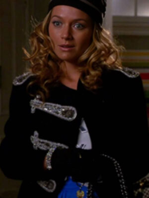 Ugly Betty S04 Amanda Tanen Black Suede Blazer