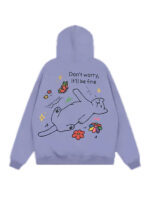 Unisex Happy Cat Focus Storm Pullover Hoodie