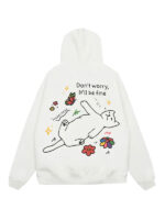 Unisex Happy Cat Focus Storm Pullover Hoodie