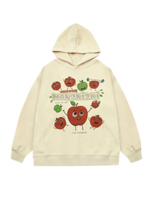 Unisex Monskiski Cheerful Fruit Pullover Hoodie