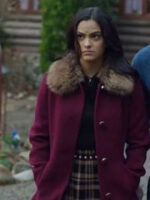 Veronica Lodge Purple Wool Long Coat