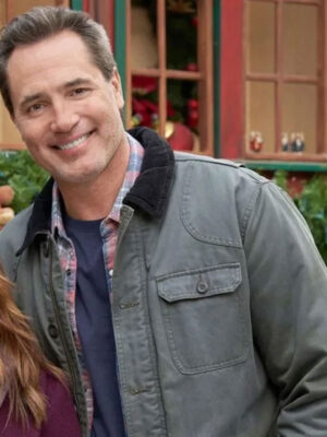 Victor Webster Mystery On Mistletoe Lane Grey Cotton Jacket