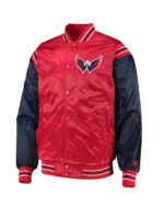 Washington Capitals Enforcer Varsity Bomber Jacket