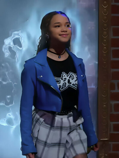 Wizards Beyond Waverly Place Billie Blue Leather Jacket