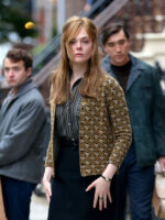 A Complete Unknown 2024 Elle Fanning Brown Jacket