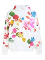 Bel-Air Will Smith White Floral Print Pullover Fleece Hoodie