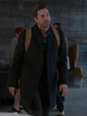 Cellar Door 2024 Scott Speedman Black Wool Coat