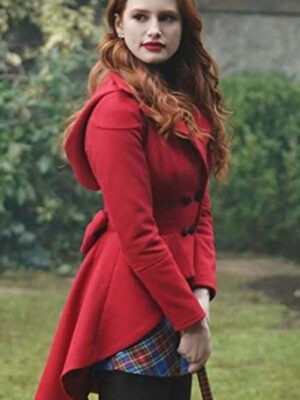 Cheryl Blossom S03 Red Wool Hooded Coat