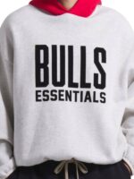 Chicago Bulls Fear of God Heather Gray NBA x ESSENTIALS Gray Pullover Hoodie