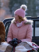 Christmas with the Campbells Brittany Snow Pink Puffer Hooded Jacket