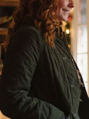 Christmas with the Campbells JoAnna Garcia Swisher Green Quilted Jacket