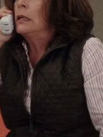 Christmas with the Kranks Jamie Lee Curtis Black Quilted Zipper Vest