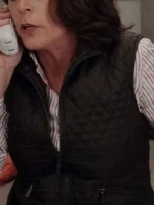 Christmas with the Kranks Jamie Lee Curtis Black Quilted Zipper Vest